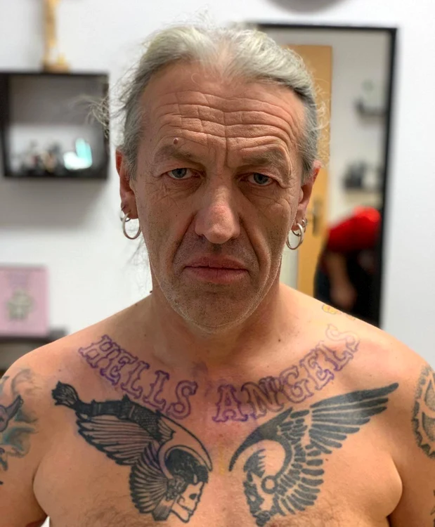 Tatuajul cu Hells Angels FOTO arhivă personală