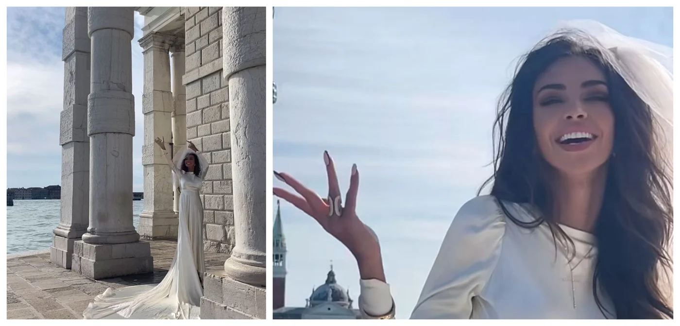 Mădălina Ghenea, în rochie de mireasă