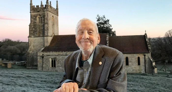 Ray Nash, decedat recent la vârsta de 87 de ani, la Biserica Sf. Giles (foto: Facebook)