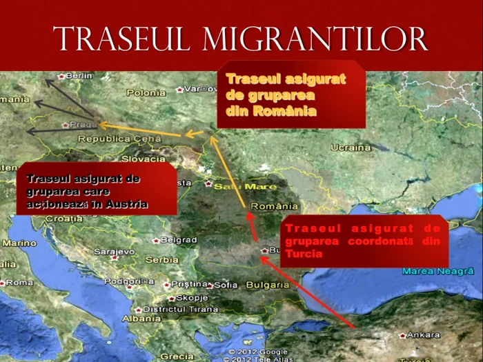 Traseul grupării: Orientul Mijlociu - Bulgaria – România – Ungaria –
Austria – Germania – Anglia. FOTO: ISJ