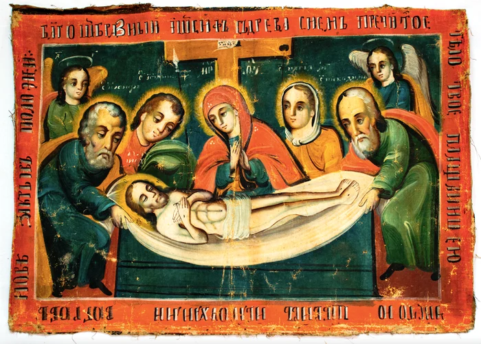 Epitaf din secolul al XIX-lea. FOTO: Muzeul Satului „D. Gusti”