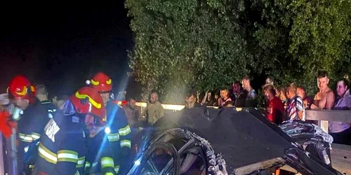 Accident grav în Geoagiu  Foto ISU Hunedoara jpg
