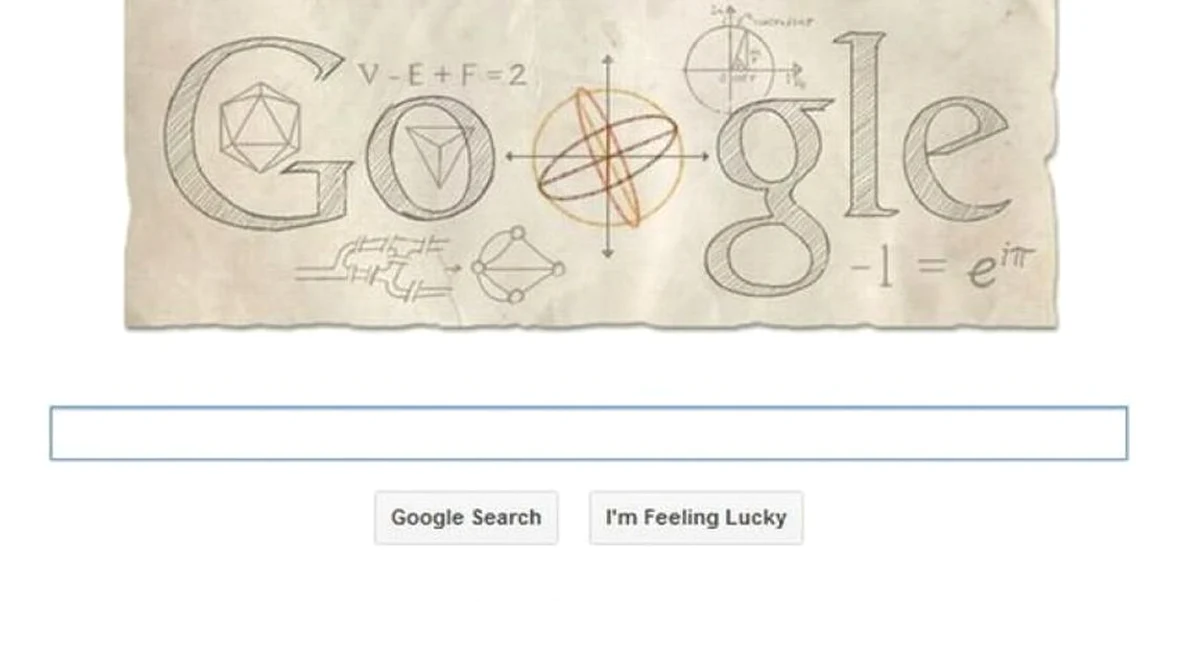 Leonhard Euler, matematicianul care a „inventat” conceptul de funcţie matematică, omagiat astăzi de Google jpeg