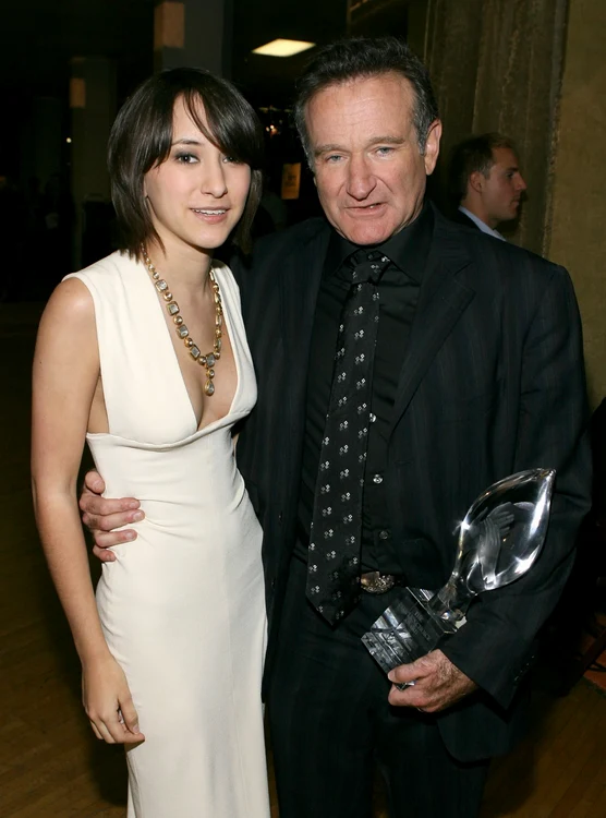 Zelda, alături de tatăl ei, Robin Williams FOTO Getty Images