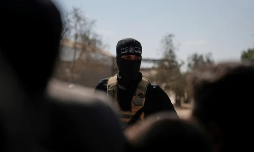 Luptători Hamas mascați Fîșia Gaza FOTO Profimedia jpg