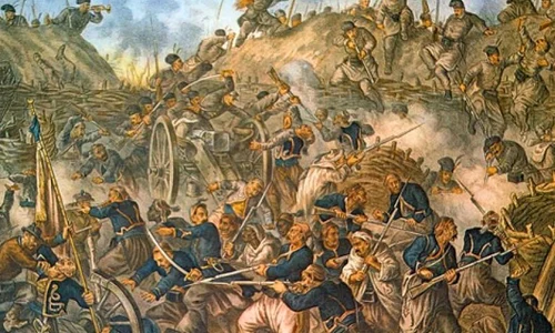 21 noiembrie: Războiul de Independenţă,  reduta otomană Rahova este cucerită de către trupele române jpeg