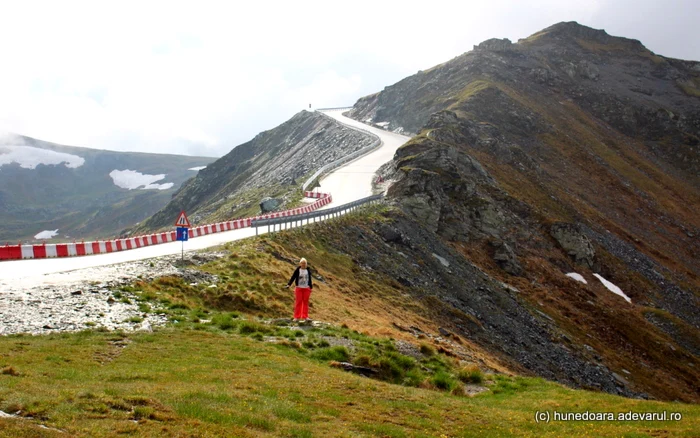 Turiştii se opresc în locurile de popas pentru a admira peisajele Transalpinei. FOTO: Daniel Guţă. ADEVĂRUL.