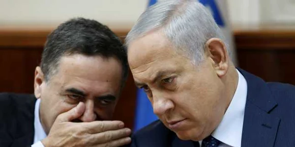 Yisrael Katz discutand cu Benjamin Netanyahu FOTO EPA-EFE