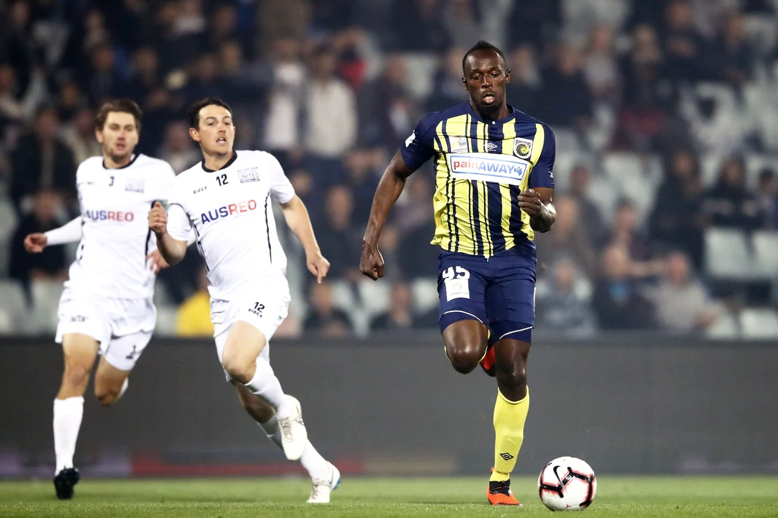 
    Usain Bolt a marcat două goluri pentru Central Coast Mariners într-un meci amicalFoto: Guliver / GettyImages  