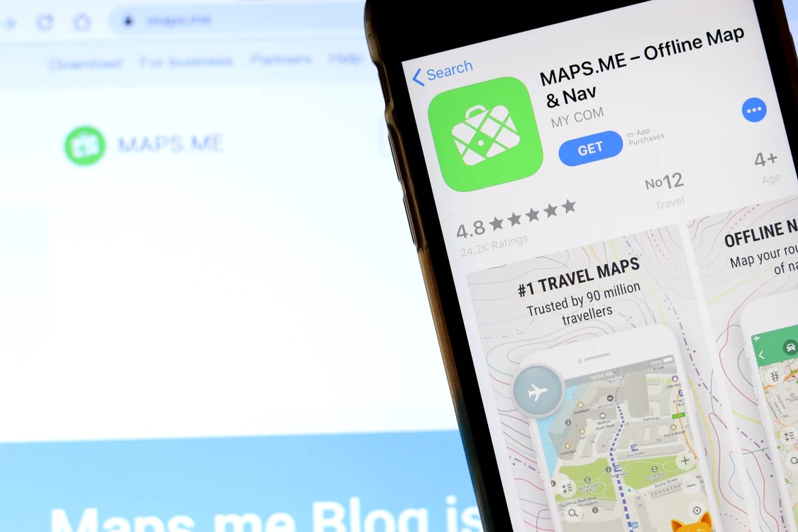 MAPS.ME. FOTO Shutterstock