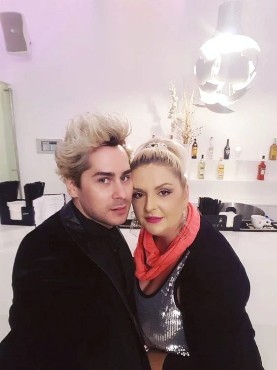 Alin Gheorghişan si soţia Andreea 