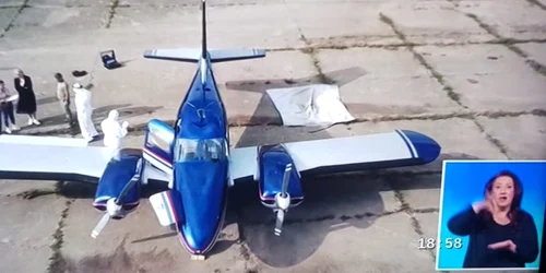 Avion bulgaria FOTO Captură video