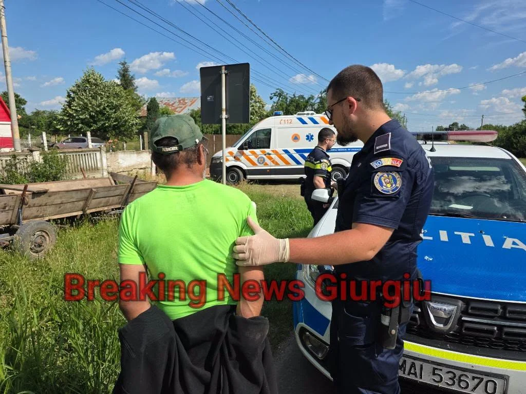 Crimă oribilă în Giurgiu. Un bărbat și-a înjunghiat în gât prietenul, după o ceartă