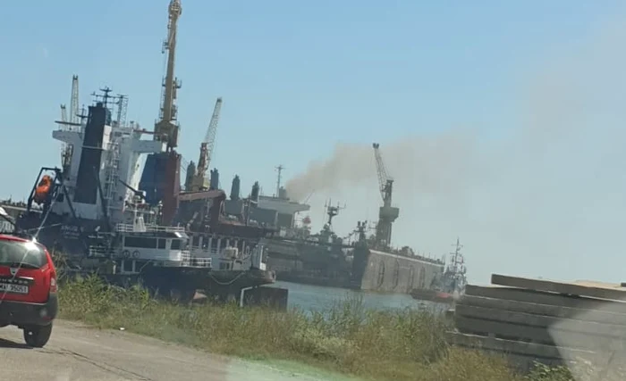 Vapor în flăcări FOTO: ISU