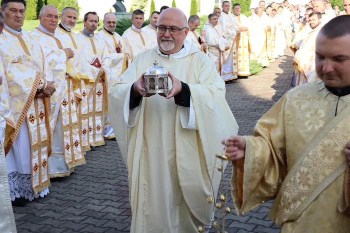 Relicva a fost adusă la Blaj FOTO Facebook/ Arhieparhia Blaj