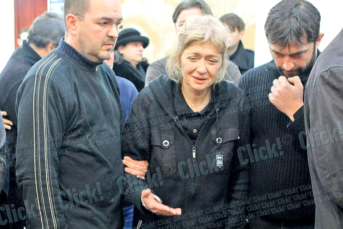 Soţia actorului a plâns încontinuu