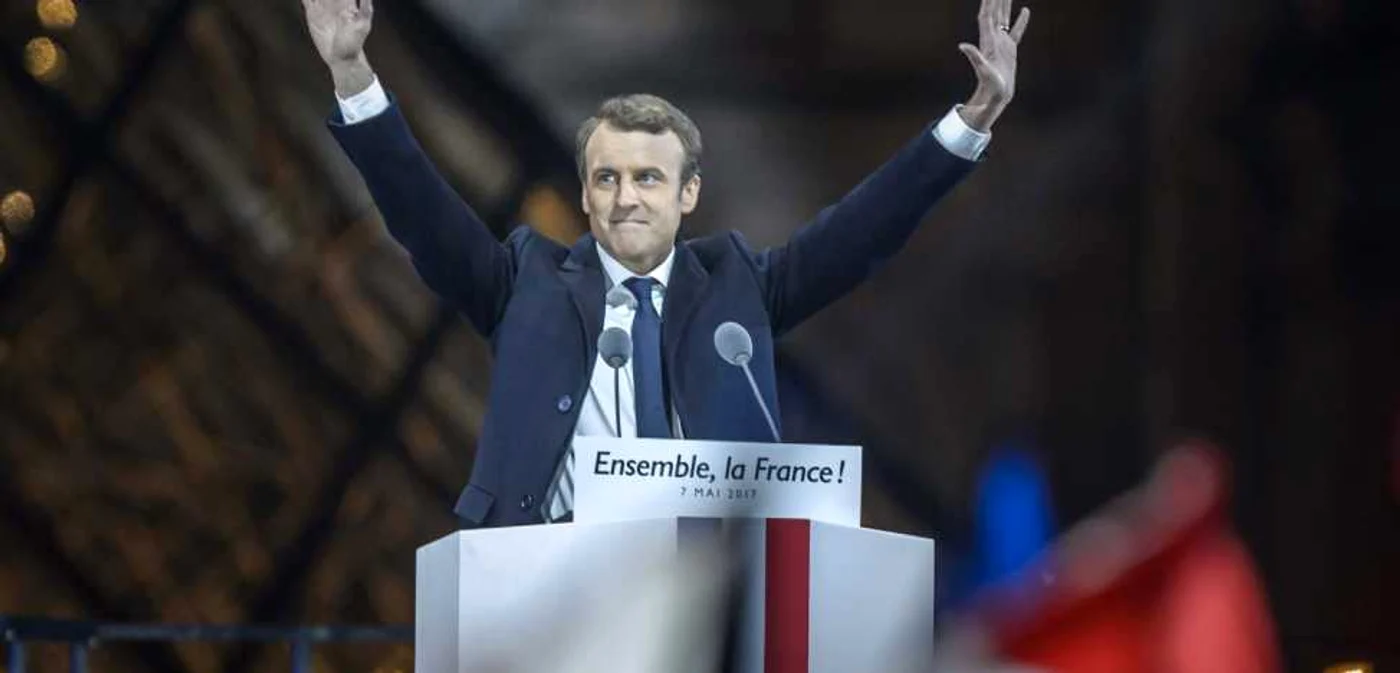 Noul preşedinte al franţei, Emmanuel Macron/ Foto: EPA