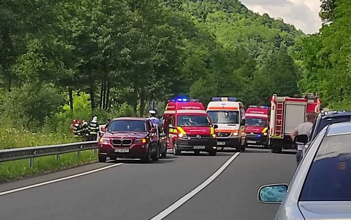 Accident pe DN 76. Foto: Info Trafic Hd