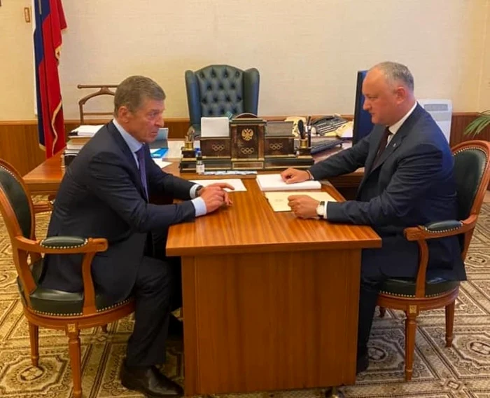 Întrevederea din Dmitri Kozak si Igor Dodon din 5 august.