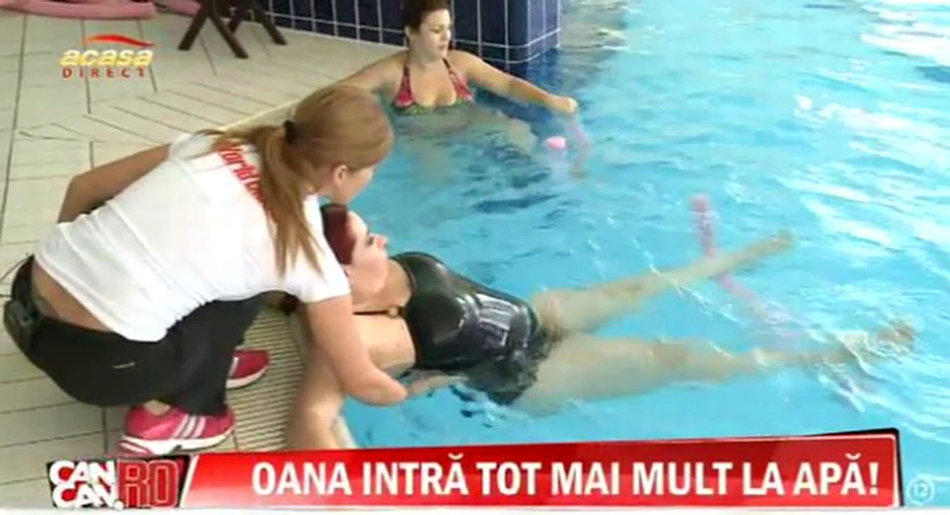 Oana Roman, gimnastică în apă