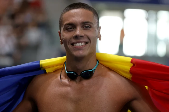 David Popovici va concura mâine la 200 m liber, proba sa favorită (Foto: EPAImages)