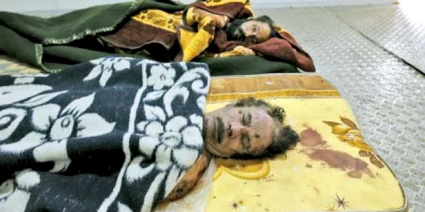 Corpul fotografiat într-o cameră frigorifică  Foto: AFP
