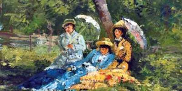 „Femei în parc“, de Ion Andreescu,  pictură adjudecată cu 130.000 de euro în 2011