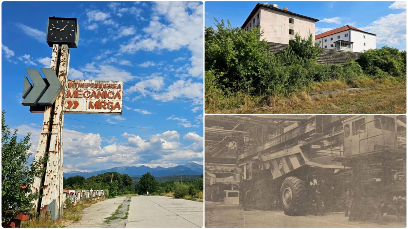 Poarta uzinei Mârșa și colonia. Foto: Daniel Guță. ADEVĂRUL