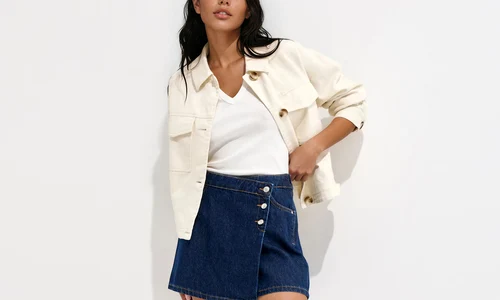 MODEL Pantaloni scurți fustă, MOHITO, 79,99 lei jpg