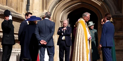 Prințul Andrew la slujba de Paște alături de familia regală britanică FOTO EPA 12981154 jpg