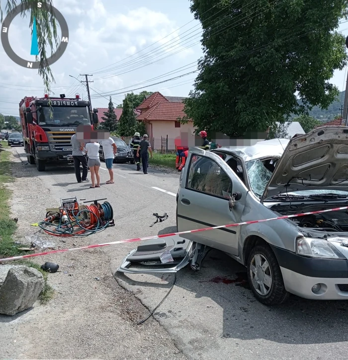 un bărbat a murit în accident. FOTO ISU Argeș