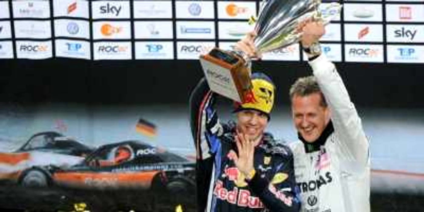 Vettel și Schumacher 