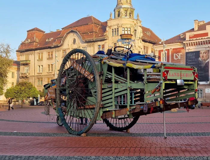 Căruța belgiană a ajuns la Timișoara FOTO Ștefan Both