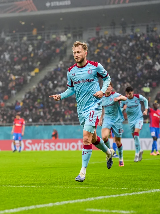 Marcatorul primului gol al oaspeților FOTO Facebook Feyenoord Rotterdam