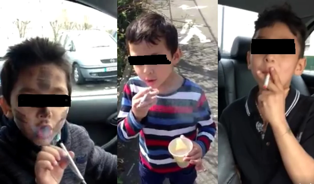 
    Îngrozitor: puşti încurajaţi să fumezeFoto: Facebook  