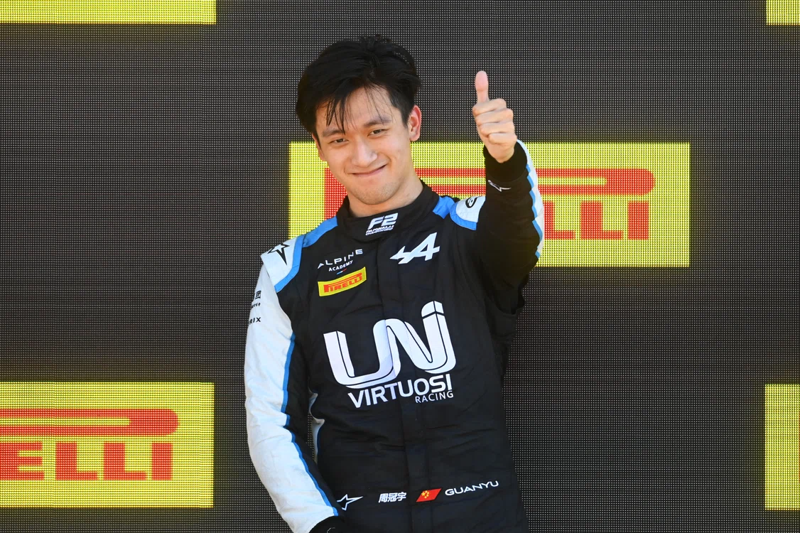 
    Guanyu Zhou s-a remarcat în Formula 2Foto: Guliver / GettyImages  