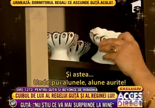 Nicolae Guţă a stat în pat la emisiunea Simonei Gherghe. (captură Antena 1)