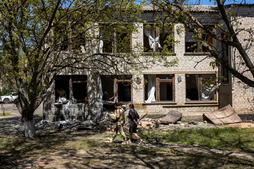 75 de zile de război Rusia -Ucraina Zagradivka. FOTO Gettyimages