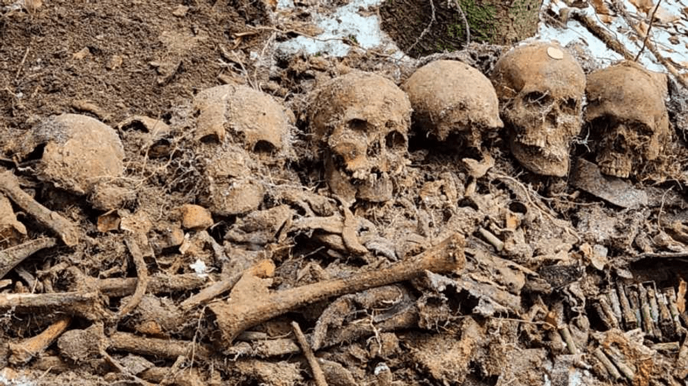 Scheletele unor soldați, descoperite la Bacău. Un arheolog amator le-a scos la lumină, cu detectorul de metale 