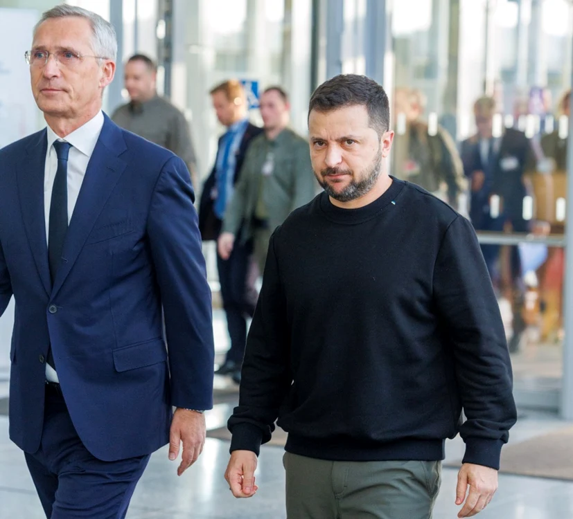 Secretarul general al NATO pledează pe un ajutor militar pe termen lung pentru Ucraina FOTO EPA-EFE