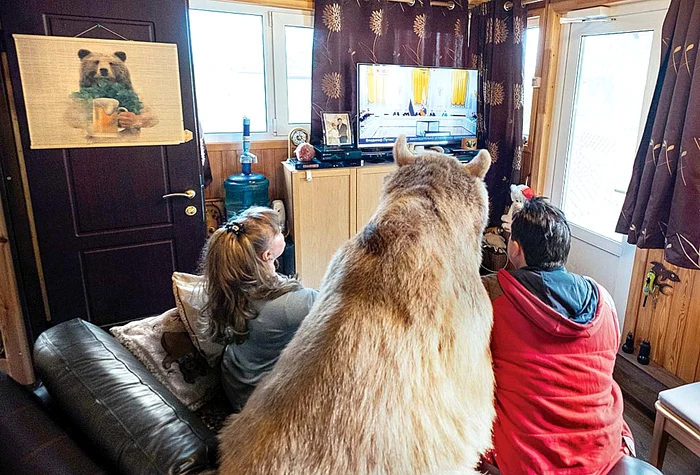 Cu toţii se uită seara la televizor