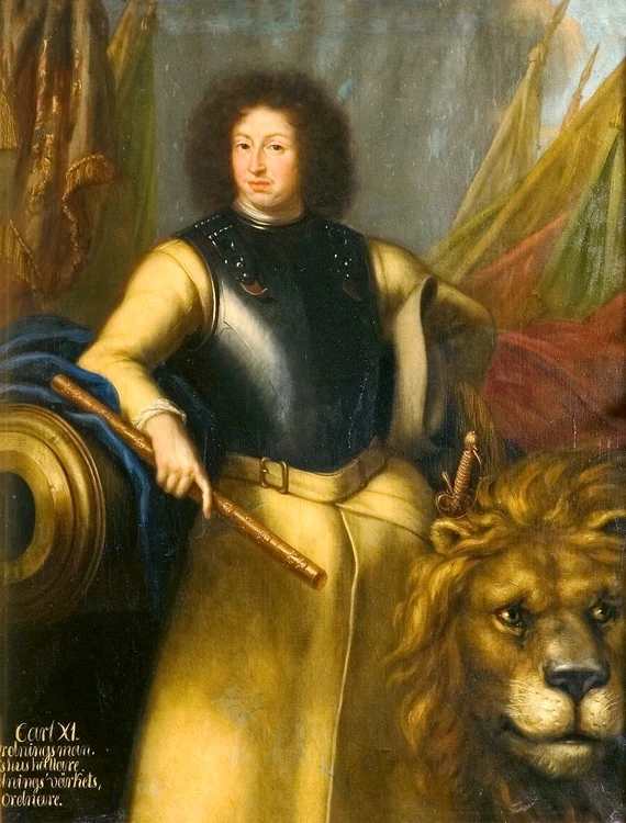 Carol al XI-lea (1655-1697) a fost regele Suediei între anii 1660-1697, preluând oficial puterea în anul 1672. Portret realizat de David Klöcker Ehrenstrahl în anul 1689 (© Nationalmuseum / Wikimedia Commons)