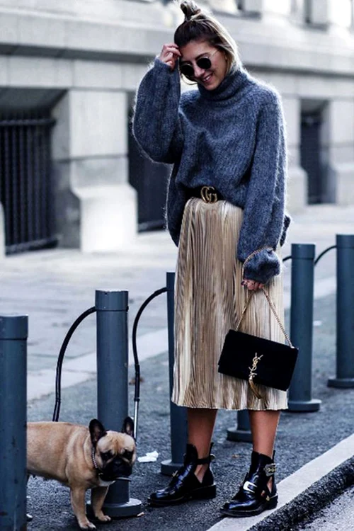 large large Large Fustany How To Wear Oversized Sweater With Skirts 03 jpg jpeg
