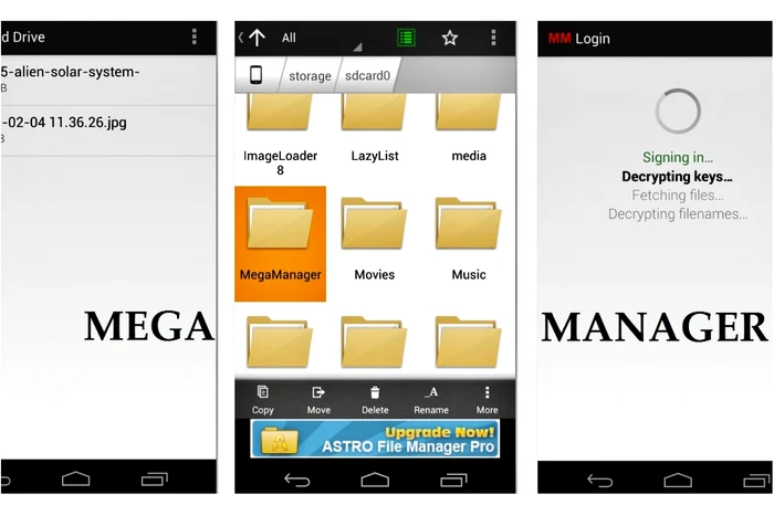 Mega Manager este aplicaţia mobilă pentru a-ţi administra conţinutul de pe Mega. FOTO Adevărul