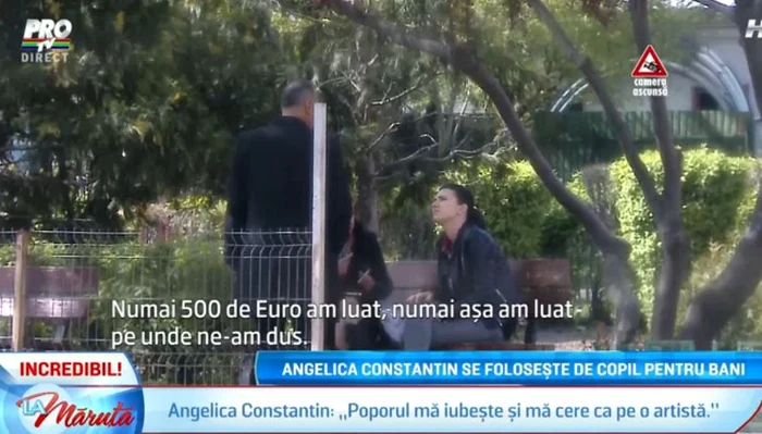 Luminiţa şi concubinul ei au spus că, de obicei, cei 500 de euro pentru a apărea în emisiuni