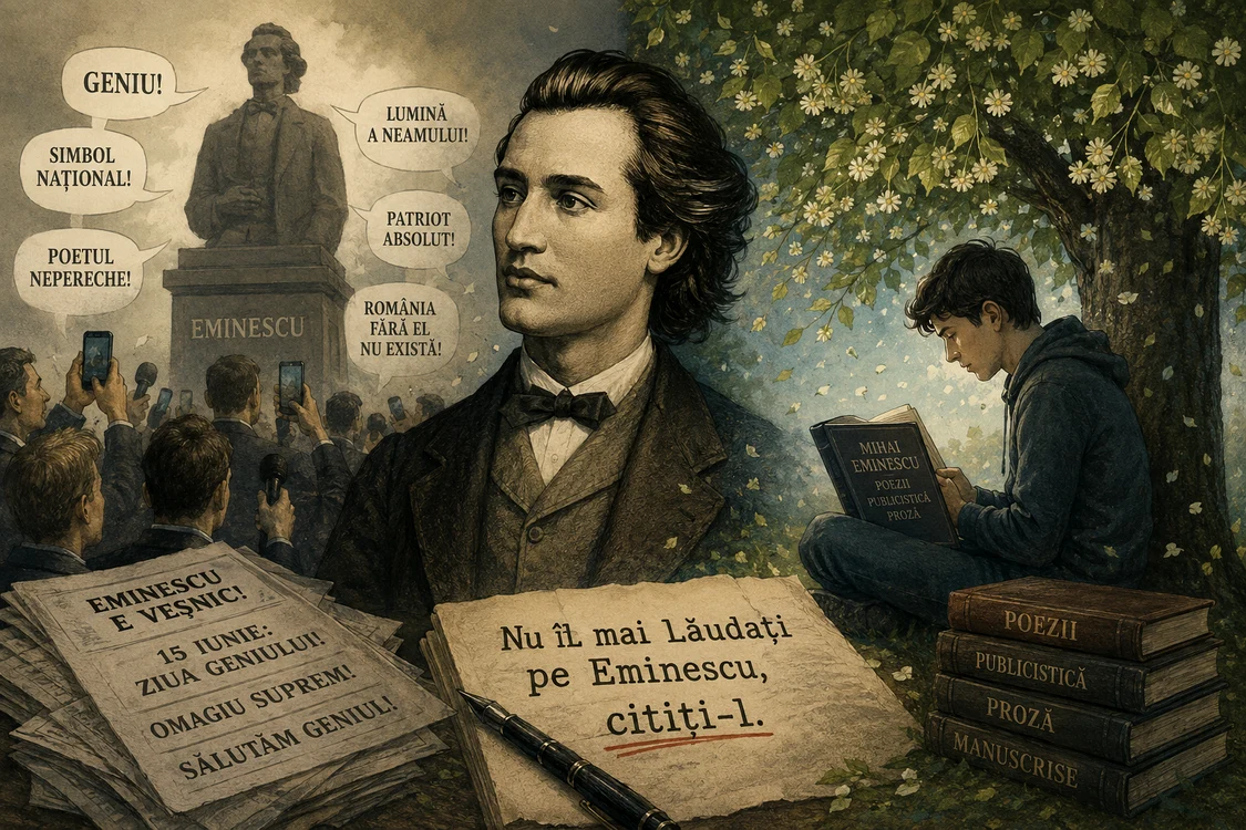 Nu il mai laudati pe Eminescu png
