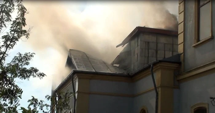 Incendiu în localitatea Sfântu Gheorghe