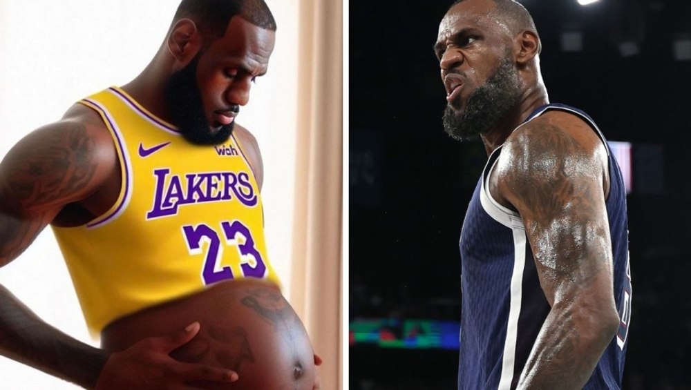 LeBron James gravid în luna a noua, fotografia care a înnebunit internetul. Starul, victima fenomenului „Brainrot”