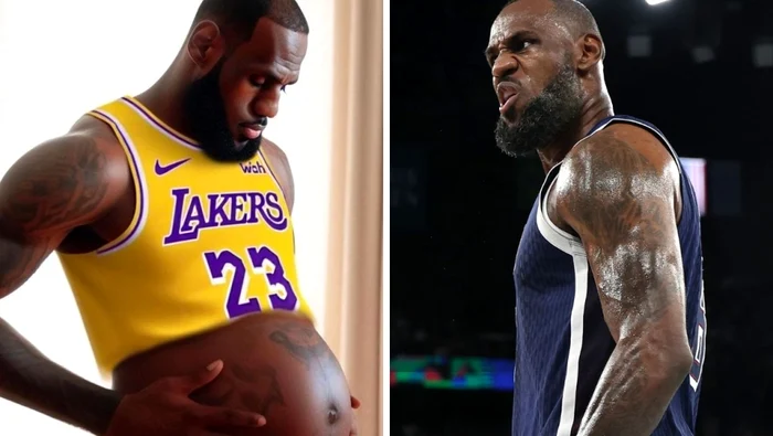 LeBron James gravid în luna a noua, fotografia care a înnebunit internetul. Starul, victima fenomenului „Brainrot”