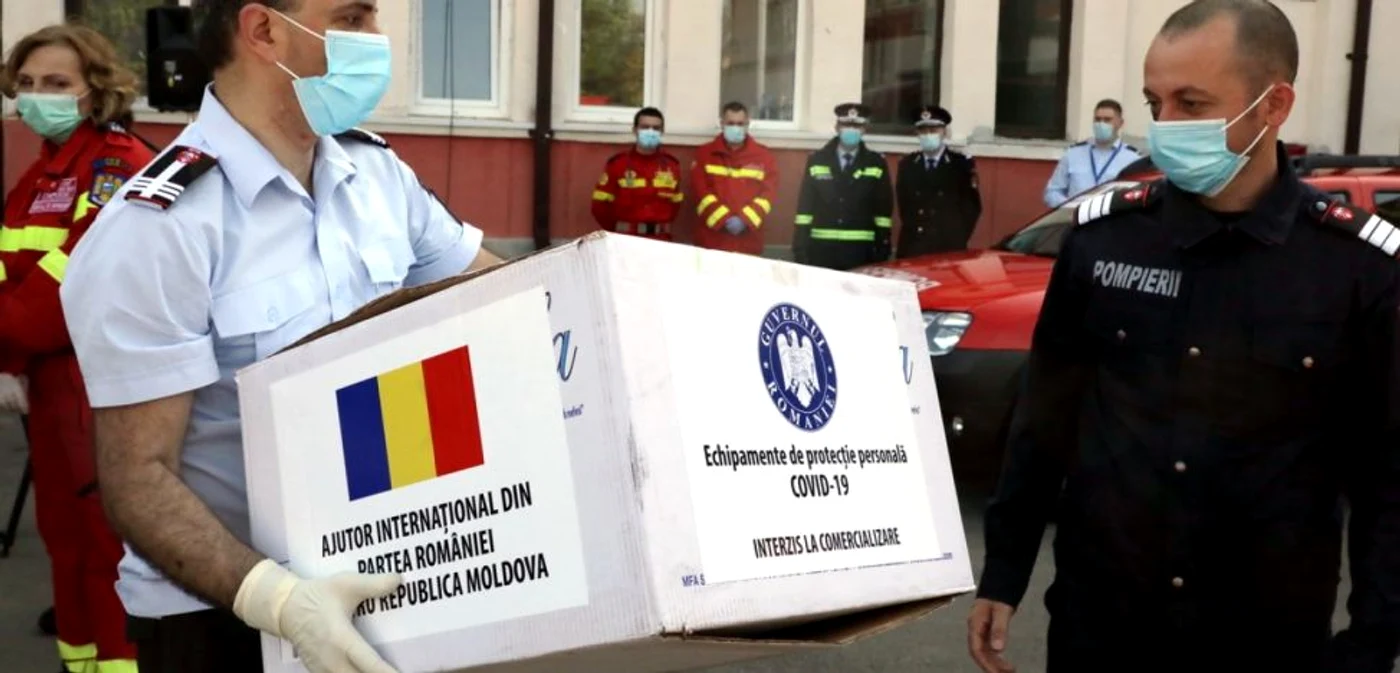 Ajutor umanitar - medici - misiune în Republica Moldova împotriva epidemiei de coronavirus FOTO gov.ro 